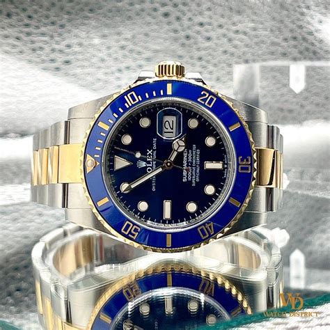 rolex submariner blue half gold price singapore|Rolex Submariner Half Gold Bluesy 126613LB.